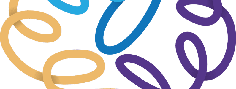 Dyslexia Melbourne Jayne Pivac Logo icon made with loops that look like a neurodiverse brain